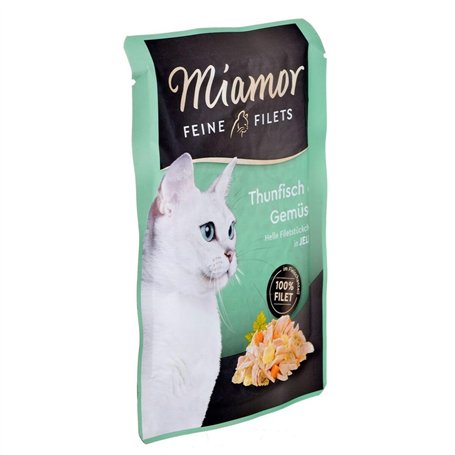 Miamor Katzenfutter Feine Filets Thunfisch & Gemüse 100 g, 24er Pack (24 x 100 g)