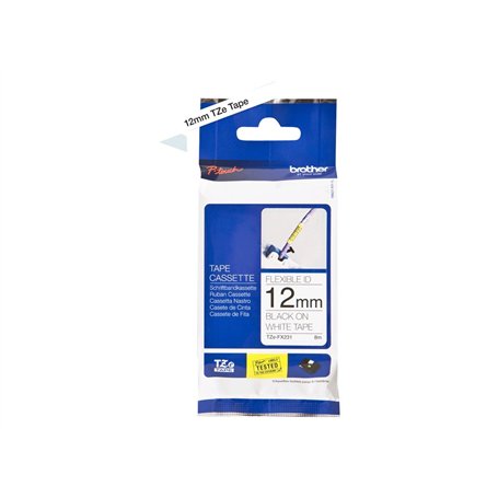 Brother TZE-FX231 Etiquettes Noir