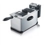 SEVERIN Friteuse 2 000 W, Friteuse électrique en inox d’une capacité de 3 L, Appareil de cuisson pour frites, légumes, viandes, 