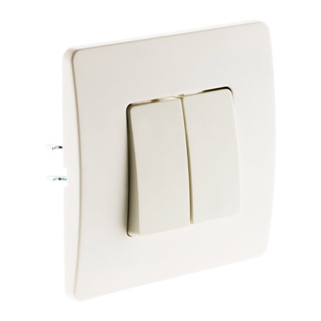 Venus Double va et vient bornes auto Blanc