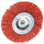 TIVOLY XT20222000778 - Cepillo CIRCULAR para taladro, hilos nylon rojo, decapado de madera diametro 100 mm grano 80