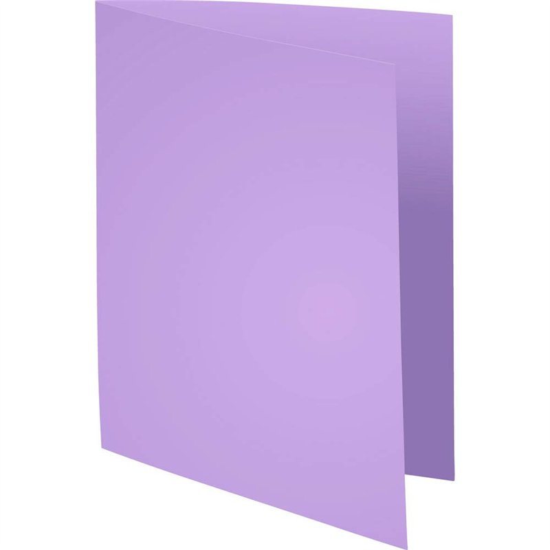 Image secondaire de EXACOMPTA Paquet de 100 chemises Super 250 en carte 210 g, coloris lilas