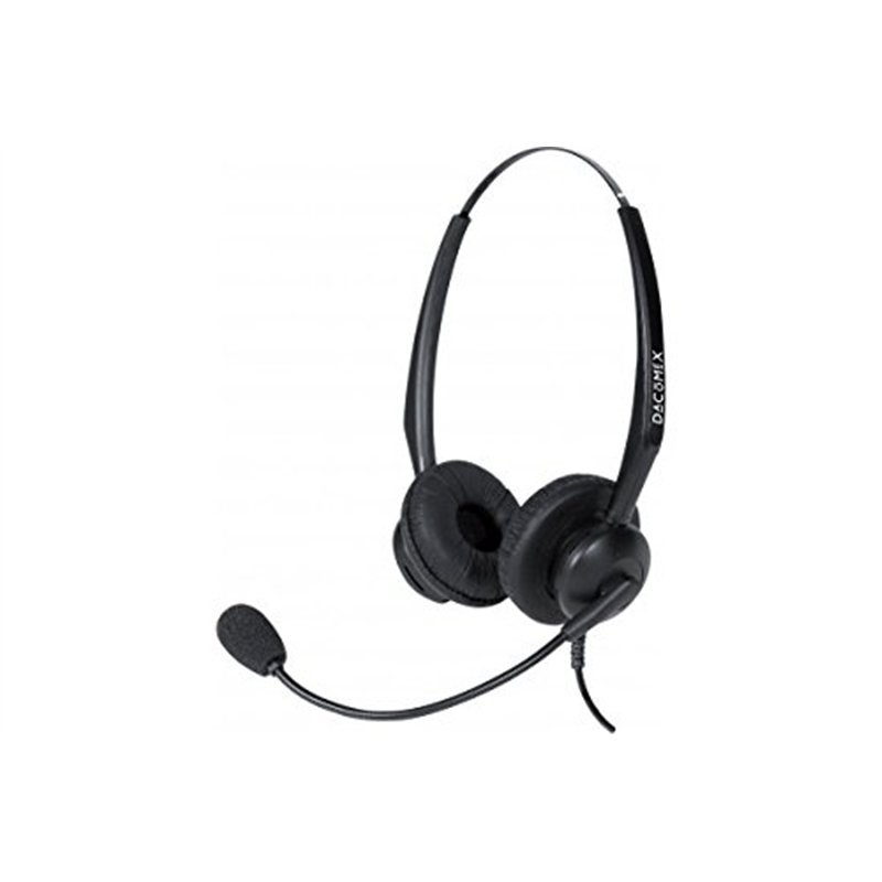 Dacomex 291011 Micro Casque avec antibruit Micro Flex pour PC Noir