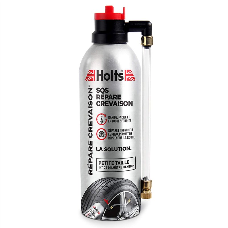 Holts Répare-Crevaison Aérosol 300 ml – Spray Réparateur Pneus pour Moto, Scooter, Citadine | Réparation Express Sans Outils ni 