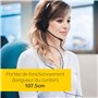 Jabra Biz 2300 - Casque Stereo supra-auriculaire Quick Disconnect - Casque Filaire avec Microphone Antibruit Pour Téléphones de 