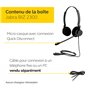 Jabra Biz 2300 - Casque Stereo supra-auriculaire Quick Disconnect - Casque Filaire avec Microphone Antibruit Pour Téléphones de 