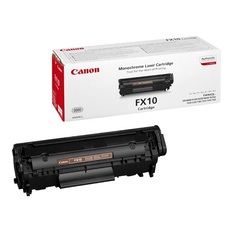 CANON Toner d'origine FX 10 pour fax L100/L120/L140/L160 2000 pages Noir