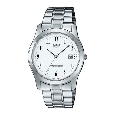 Casio - LTP-1141PA-7BEF - Collection - Montre Femme - Quartz Analogique - Cadran Blanc - Bracelet Acier Argent