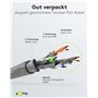 goobay 96093 CAT 6a Câble Réseau, S/FTP (PiMF), Gris, 50 m Longueur
