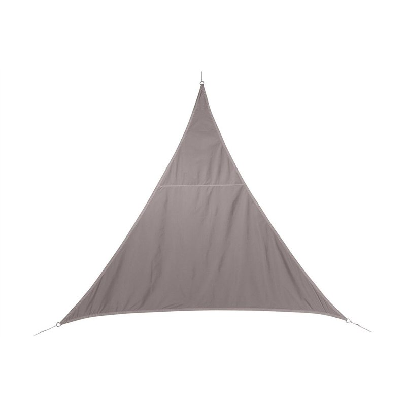 Toile Solaire Voile d'ombrage Triangulaire 4 x 4 x 4 m en Tissu déperlant - Coloris Taupe