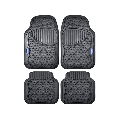 Goodyear Good Year GOD9020 Tapis en Caoutchouc Noir 4 pièces, Nero