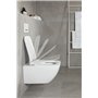 Abattant de WC Architectura Villeroy & Boch, avec abaissement automatique, abattant de WC amovible en Duroplast incassable, pièc