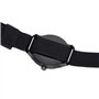 Mondaine Helvetica Bold, Montre Bracelet en Nylon Noir pour Homme et Femme, MH1.B1221.NB, 43 MM.