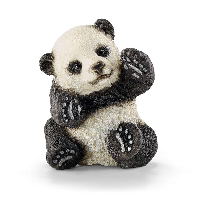 Schleich- Wild Life Figurine Panda 14734, Noire/Blanc