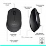 Logitech MK345 Combo Clavier Taille Standard Sans Fil avec Repose Poignet et Souris Droitier Confortable, Clavier US Internation