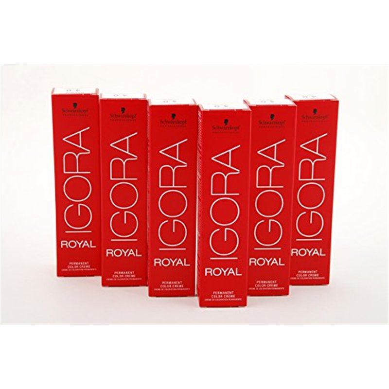 Schwarzkopf Igora Royal 7–57 Blond Moyen Doré Cuivré 60 ML Lot de 3 (3 x 60ml)