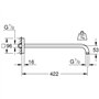 GROHE 26145000 Bras de Douche, Chrome