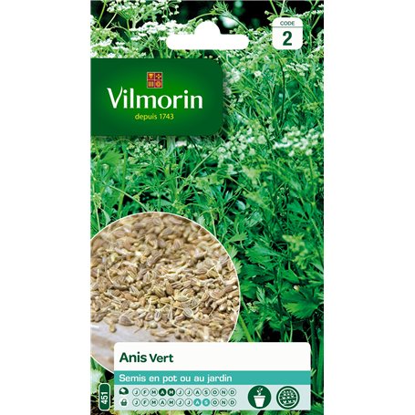 Vilmorin 5871546 Pack de Graines Anis Vert