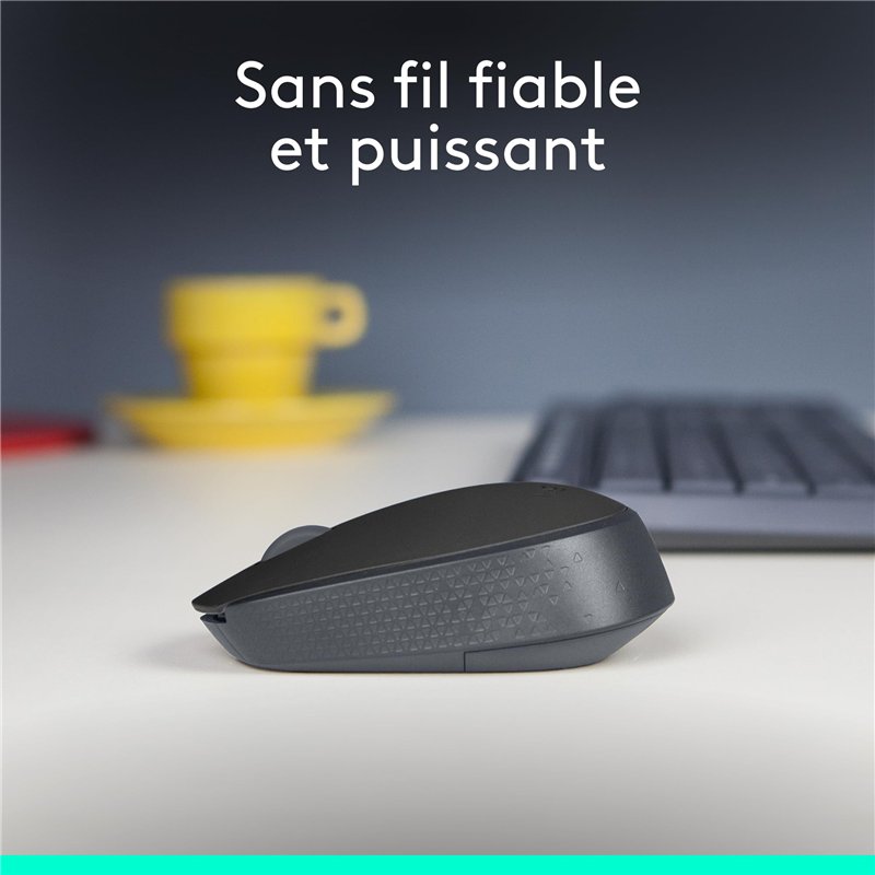 Image secondaire de Logitech B170 Souris sans Fil, 2,4 GHz avec Nano-Récepteur, Suivi Optique, Batterie Longue Durée 12 Mois, Ambidextre, Compatible