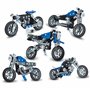 MECCANO - Moto 5 MODÈLES - 5 Modèles De Véhicules Motos A Construire - Coffret Inventions avec 174 Pièces Et 2 Outils - Jeu de C