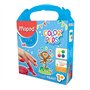 Maped Color'Peps 4 Pots de Peinture Doigt pour Bébé et Enfant dès 1 an - Gouache Pots de 80 gr - Nettoyage Facile à l'eau - Coul