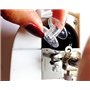 JZK 25 pièces Machine à Coudre bobines pour Brother Janome Singer Elna Babylock Kenmore, Plastique Transparent