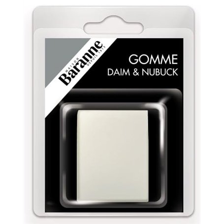 Baranne - Gomme Nettoyante Chaussures | Daim & Nubuck | Efface Tâches & Traces | Entretien Cuirs & Accessoires