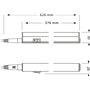 Velamp RS8-8W Durandal - Réglette 48 LED avec Interrupteur, Plastique, Blanc