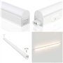Velamp RS8-8W Durandal - Réglette 48 LED avec Interrupteur, Plastique, Blanc