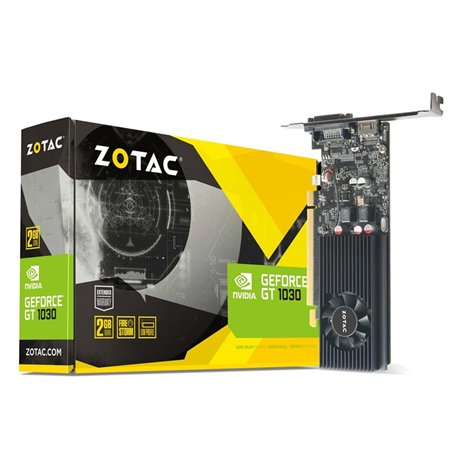Zotac ZT-P10300A-10L GeForce GT 1030 2Go GDDR5 Carte Graphique - Cartes Graphiques (GeForce GT 1030, 2 Go, GDDR5, 64 bit, 6000 M