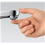 hansgrohe Focus - Mitigeur de lavabo sans tirette ni vidage, Robinet de salle de bain avec hauteur sous bec 230 mm, économie d'e