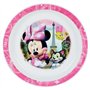 FUN HOUSE 005471 Disney Minnie Ensemble Repas Contenant 1 Assiette, 1 Bol et 1 Verre pour Enfant Polypropylène Rose 26.5x8.5x24.