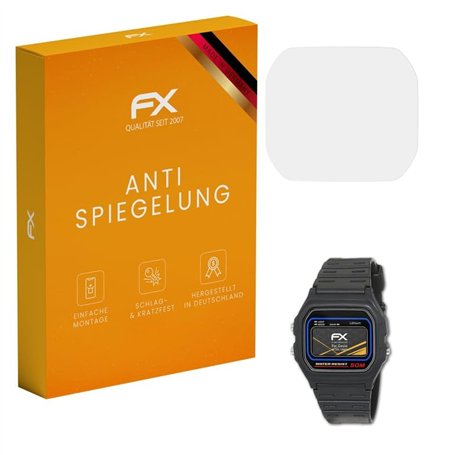 atFoliX Protecteur d'écran compatible avec Casio W-59-1VQES Film Protection d'écran, antiréfléchissant et absorbant les chocs FX