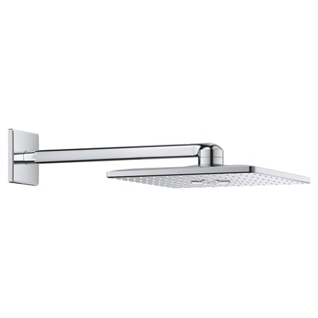 GROHE Set Douche de tête Bras 2 Jets Rainshower 310 SmartActive Cube 26479000, Chrome, 400 mm