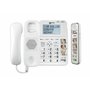 Geemarc Amplidect 295 Combi Photo - Téléphone Fixe Amplifié et Son Combiné Additionnel avec Grosses Touches Photo Personnalisabl
