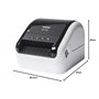 Brother QL-1100 Imprimante d'Étiquettes Industrielle - Grands Formats - Inclus 1 Rouleau DK11247 et 1 Rouleau DK22205