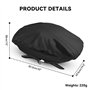 onlyfire Barbecue à gaz BBQ Convient Housses pour Barbecue pour Weber Baby Q, Q200 Q220 et Q2000 Grills à gaz, Noir
