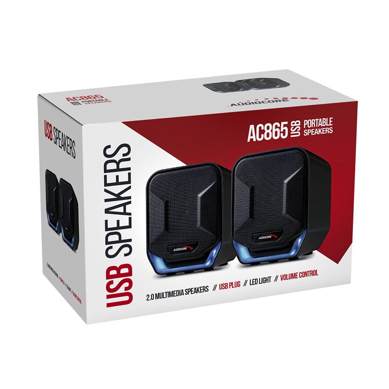 Image secondaire de Audiocore AC865 B Haut-Parleur stéréo avec éclairage 6W