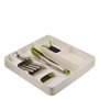 Joseph Joseph - Range Couvert pour Tiroir Compact, Organisateur de Tiroir, Blanc/Vert, 38,5 x 39,5 x 5,5 cm