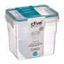 5 five simply smart Boite Rectangle Haut Clipeat - 13,3 X 10,2 X 12,2 Cm - Polypropylène