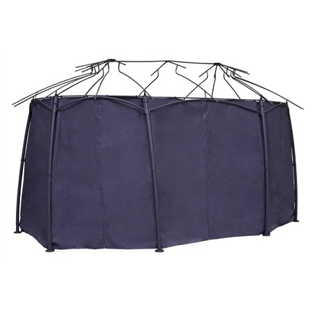 Hespéride - Rideaux pour tonnelle Maldives Ardoise (8 Rideaux)