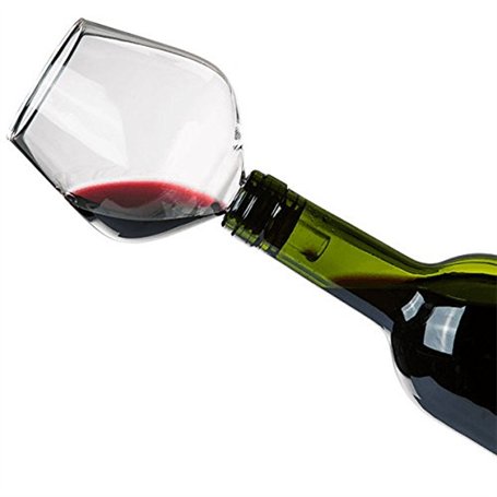 SHOP-STORY - Bouchon de Bouteilles en Forme de Verre à Vin - Fini la buvette au goulot !