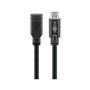 Goobay 45393 Rallonge USB-C USB 3.1 1re Génération, Noir