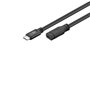 Goobay 45393 Rallonge USB-C USB 3.1 1re Génération, Noir