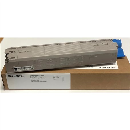 Toner OKI 45862840 pour MC853n dn dnct MC873 MC873dnc dnx 853 873 - Noir - 7.000 Pages - Régénéré Made in Italy