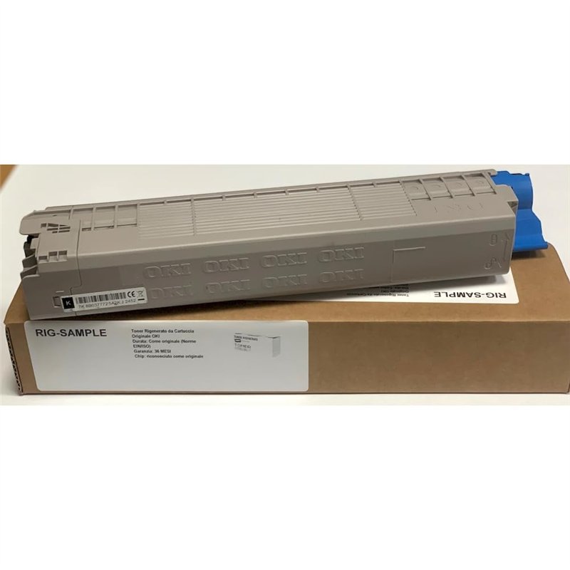 Toner OKI 44844616 pour C822n C822dn C822 822 - Noir - 7.000 Pages - Régénéré Made in Italy