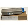 Toner OKI 44315307 pour C610 C610N C610dn 610 - Cyan - 6.000 Pages - Régénéré Made in Italy