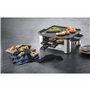 WMF Lono Gril à raclette, avec poêlons et poussoirs, raclette pour 4 personnes, 870 W, en acier inoxydable, mat