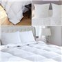 IDMarket - Couette 240x260 CM AELA en Plume d'oie Anti acarien 500 GR + 2 oreillers