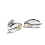 Harry Potter Vif D'or Femme Set de boucles d'oreilles couleur argent Alliage Zinc